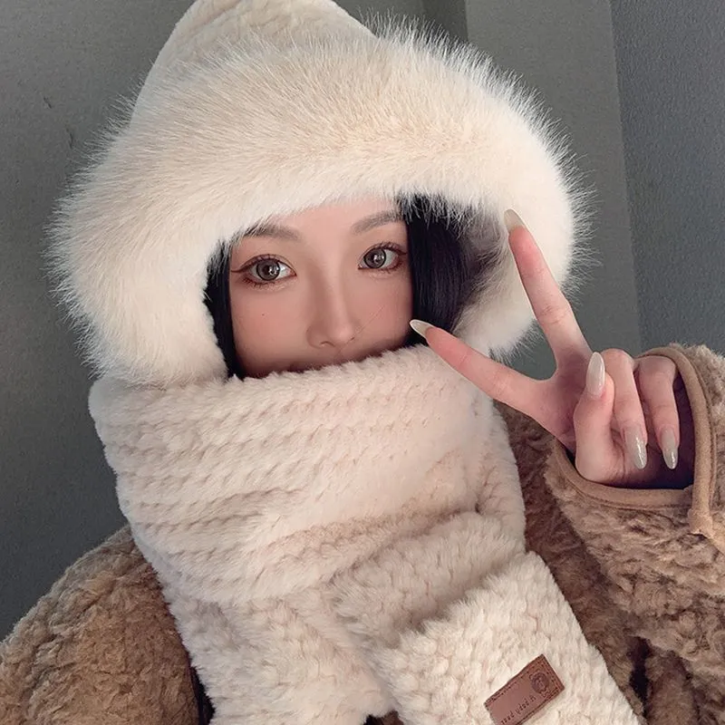 Youyoulan Polyester Hoods & Plush Hats Women's-1