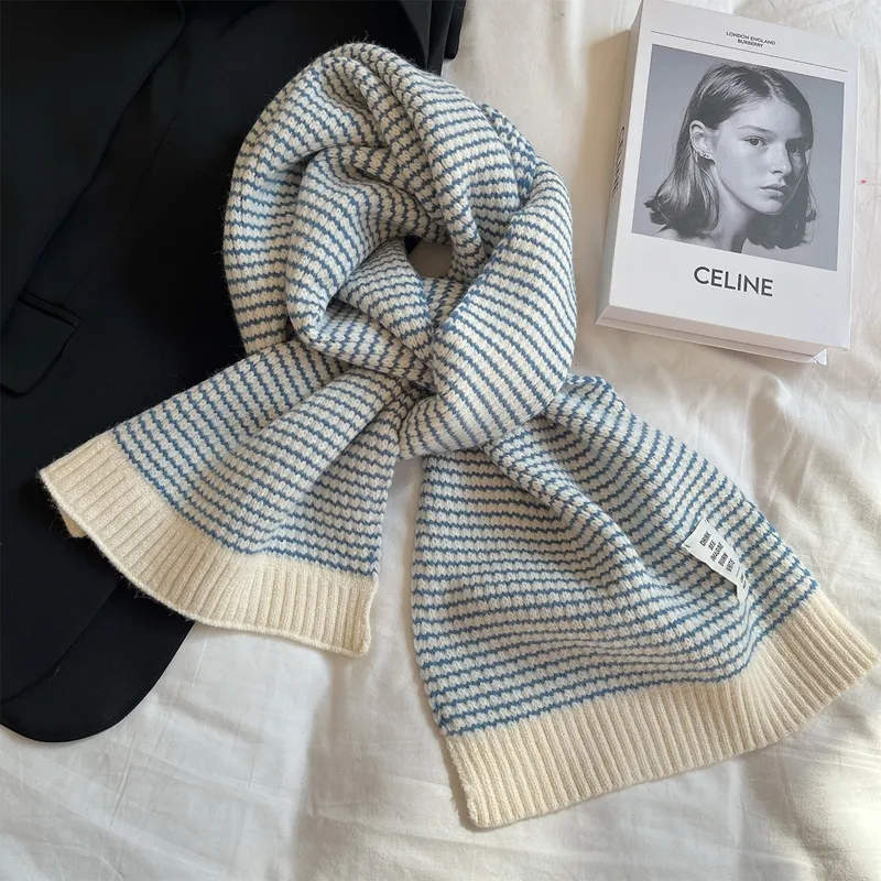 Youyoulan Faux Cashmere Knit Scarves Women's-2