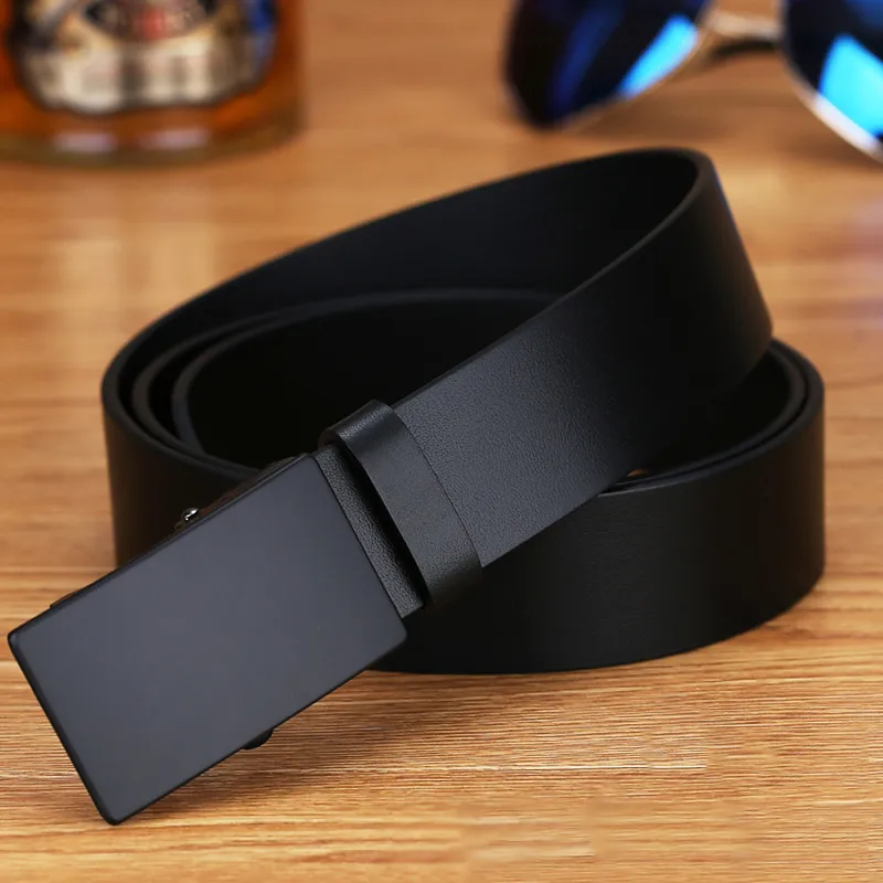 Youyoulan Top Grain Cow Leather Leather Belts Men's Width  3.5cm-3