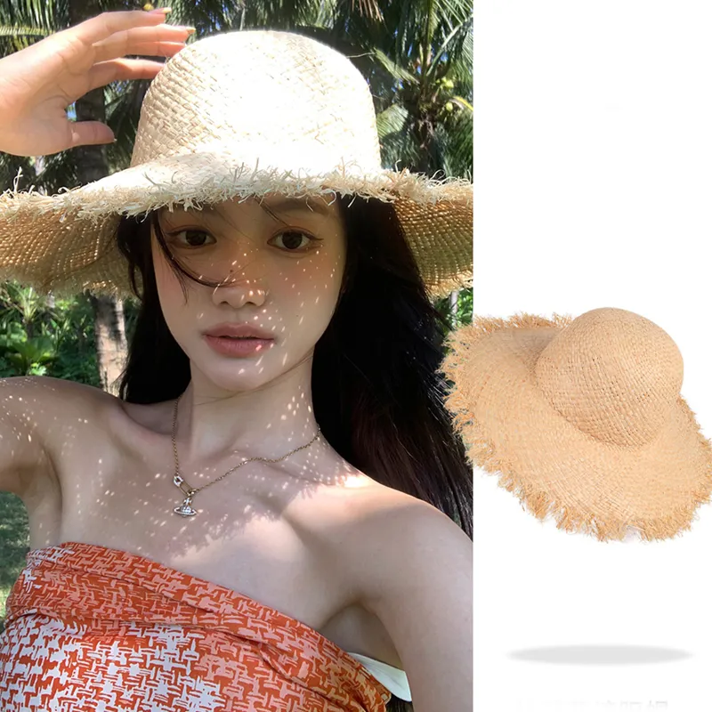Youyoulan Straw Woven Sun Protection Hats Women's-1