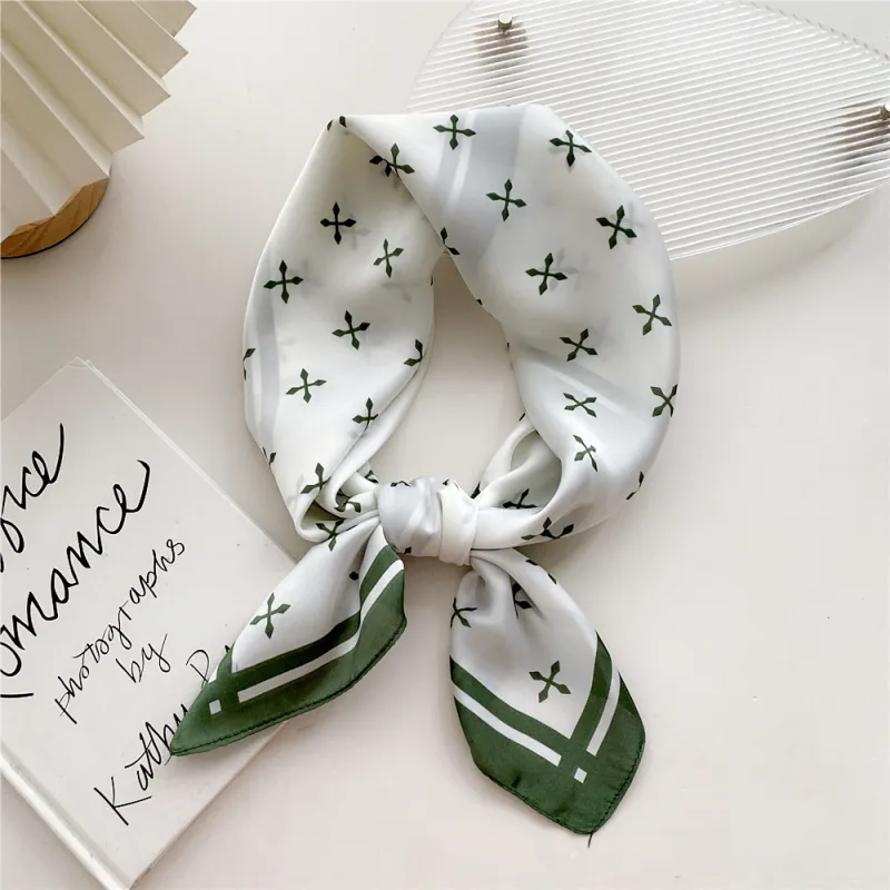 Youyoulan Polyester Silk Scarves Women's-2