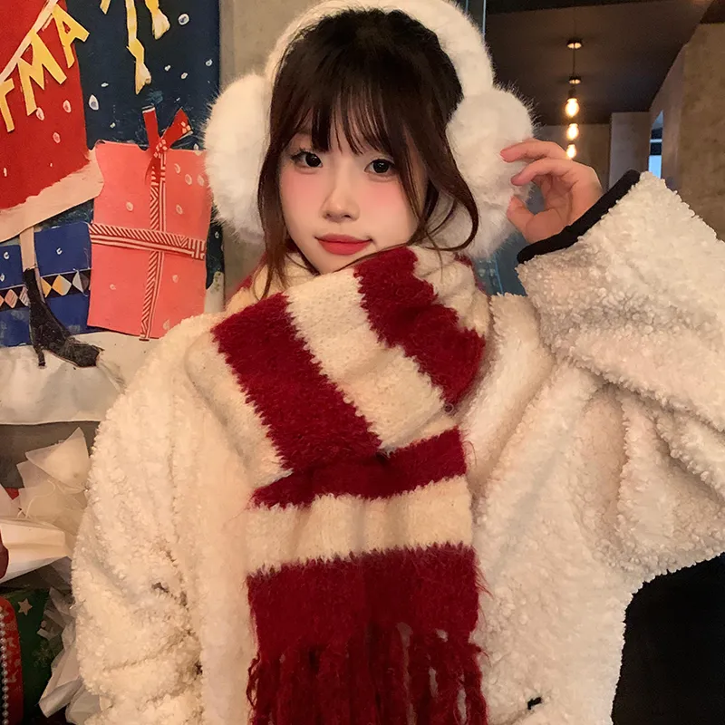 Youyoulan Knit Scarves Women's-4