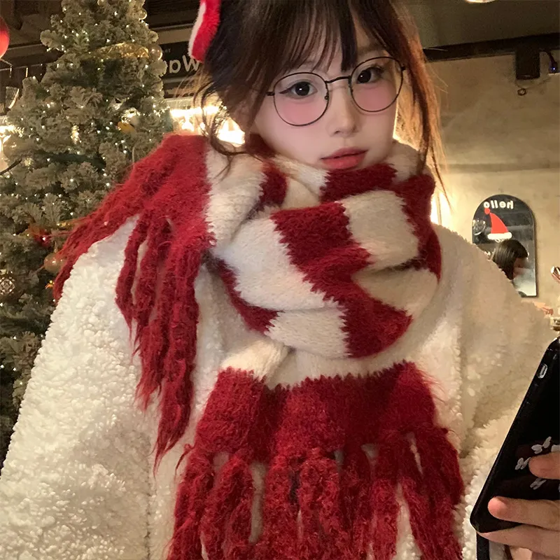 Youyoulan Knit Scarves Women's-1