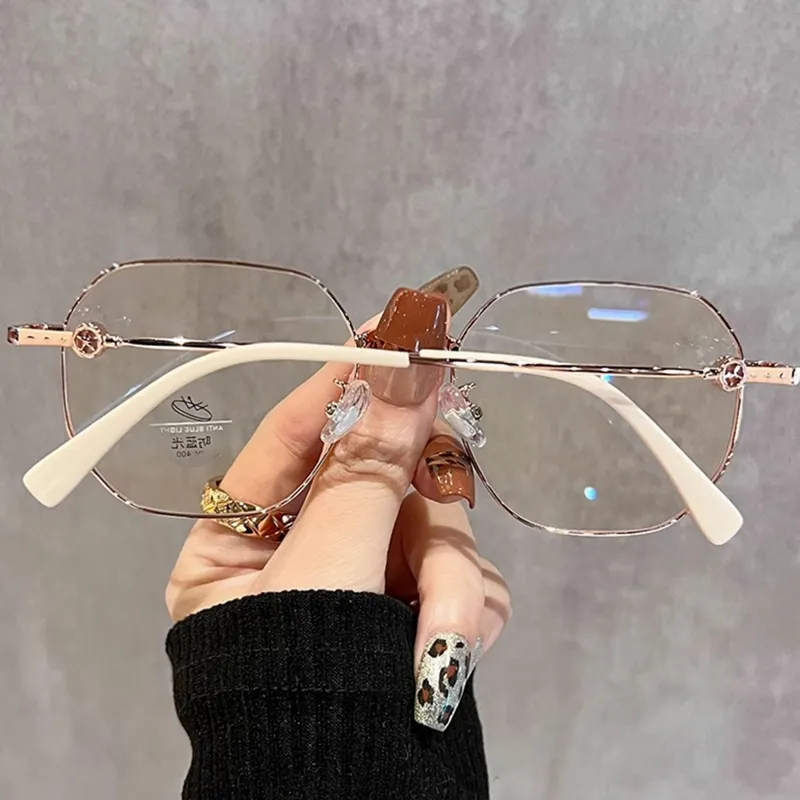 Youyoulan Metal Irregular Shape Sunglasses Women's-4