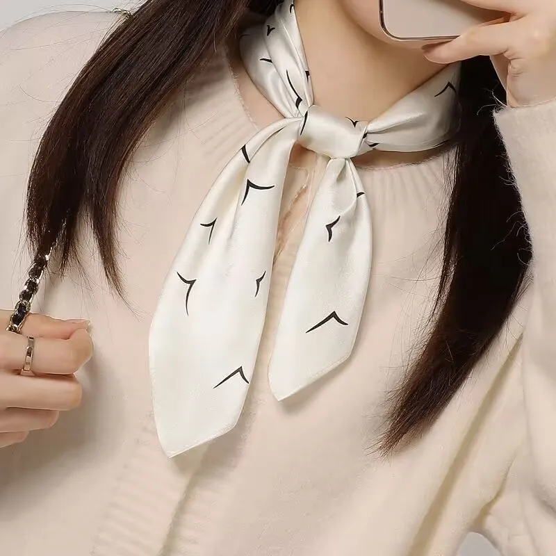 Youyoulan Silk Silk Scarves Women's-5