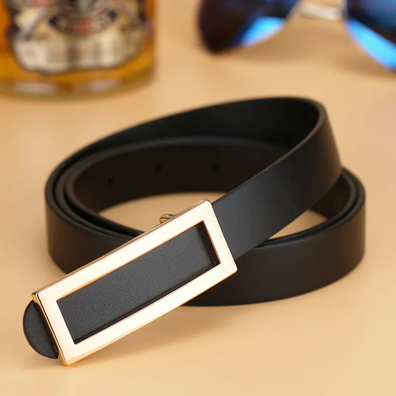 Youyoulan Cow Split Leather Leather Belts Women's Width 2.3cm-1