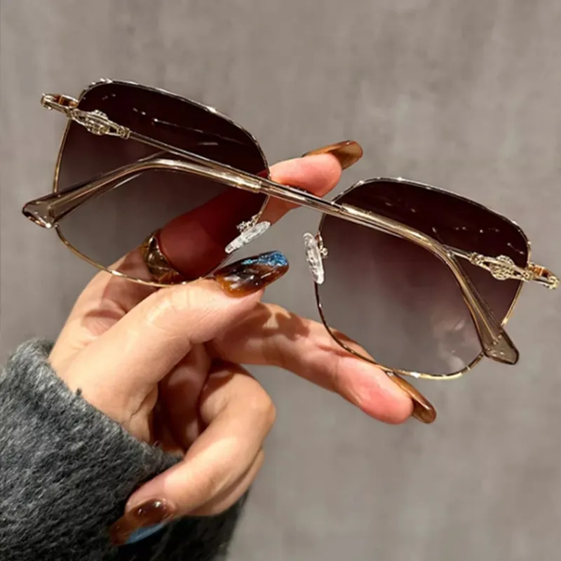 Youyoulan Alloy Square Sunglasses Women's-2