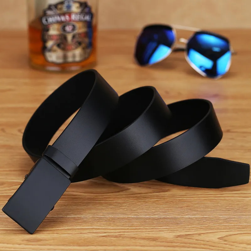 Youyoulan Top Grain Cow Leather Leather Belts Men's Width  3.5cm-5