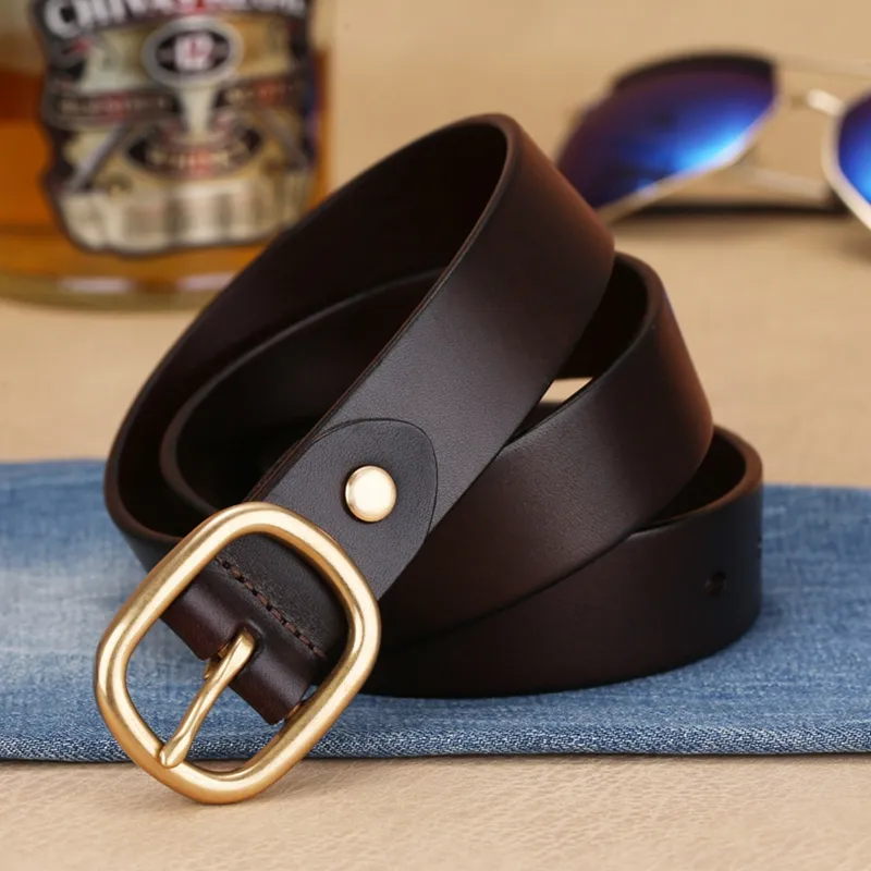 Youyoulan Cow Leather Belts Women's 3cn-5
