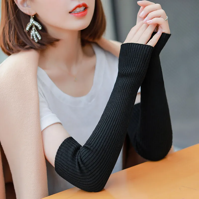 Youyoulan Cashmere And Cotton Sun Protection Sleeves Women's-1