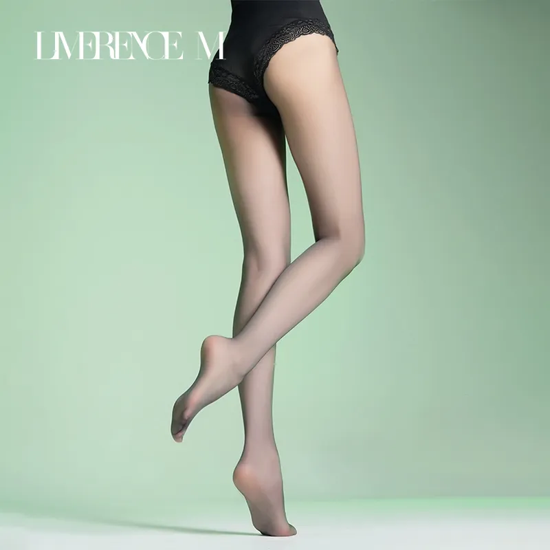 Limerence M Stockings Women's 2 Pack Flight Attendant Gray-1