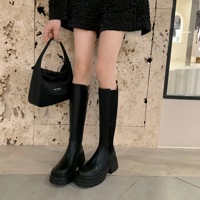 Five-nine Dan Seven Knee-high Boots 5.5cm Women's-6