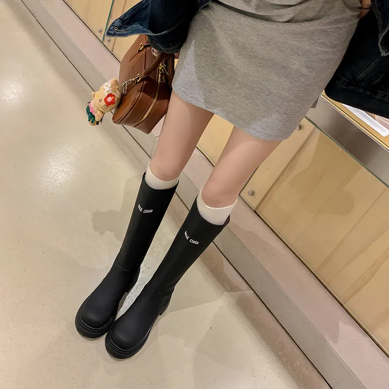 Five-nine Dan Seven Knee-high Boots 5cm Women's-1