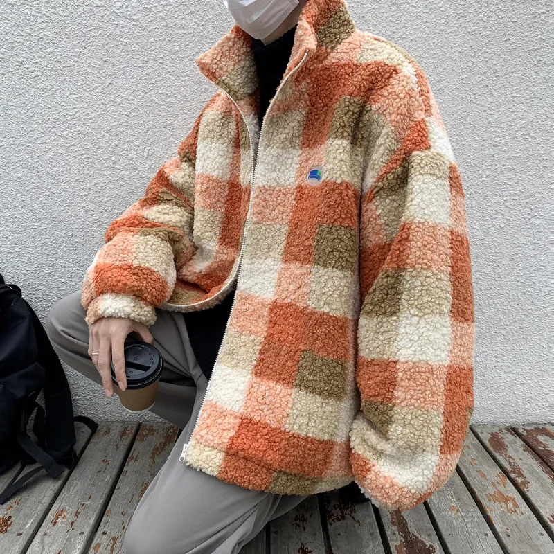 STORMATE Stand Collar Loose Fit Puffer Jacket Coat Unisex-5