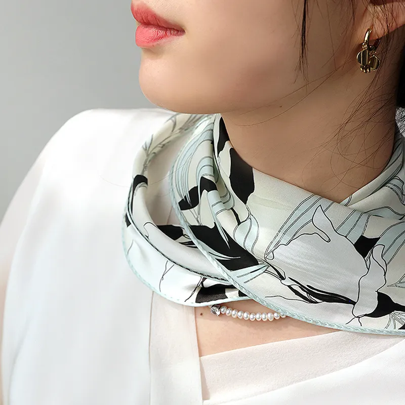 KALIIYA STUDIO Mulberry Silk Silk Scarves Women's-1