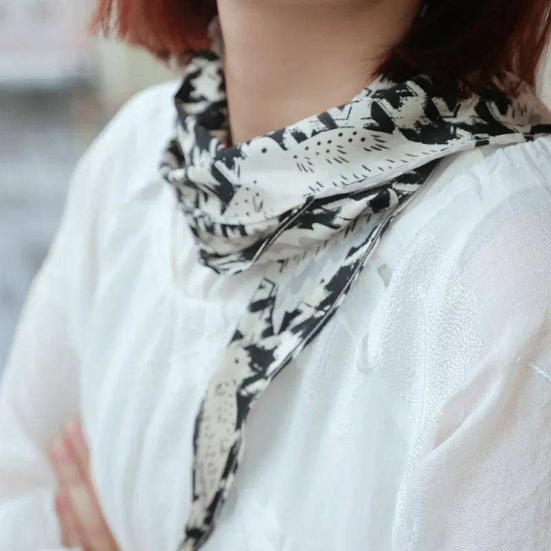 KALIIYA STUDIO Mulberry Silk Silk Scarves Women's-13