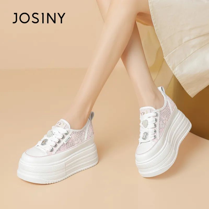 JOSINY Wear-Resistant Height Increasing Low-Top Casual Shoes Women's-17