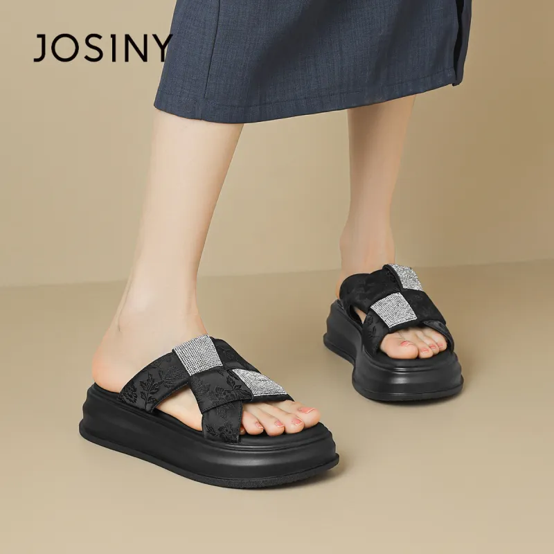 JOSINY PU Polyurethane Slip-Resistant Abrasion-Resistant Slide Slippers Women's-5