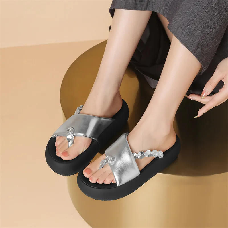 JOSINY Abrasion Resistant Slip Resistant Quiet Quick Drying Flip Flops Women's-12