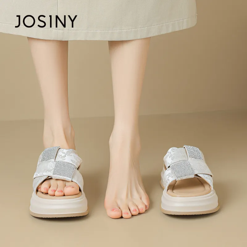 JOSINY PU Polyurethane Slip-Resistant Abrasion-Resistant Slide Slippers Women's-14