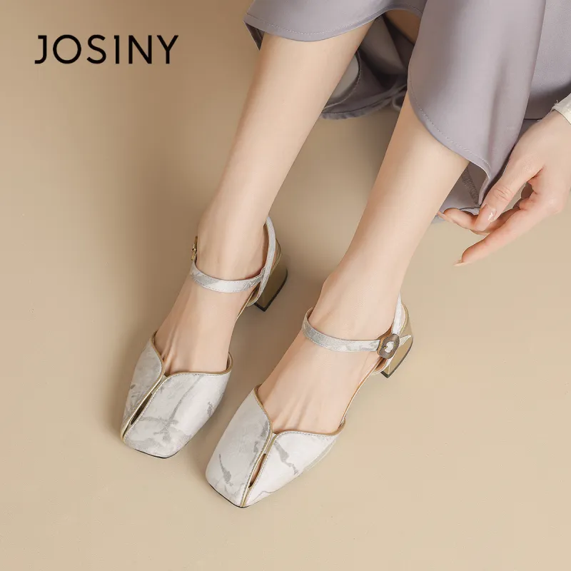 JOSINY Chunky Heel High Heels Women's-4