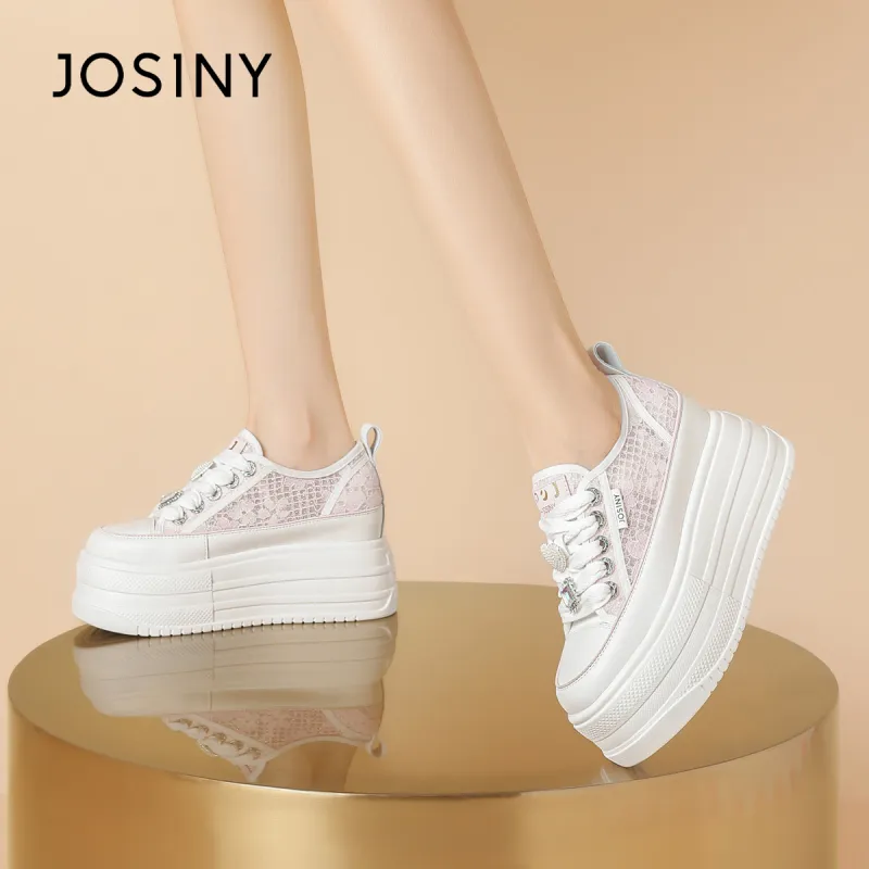 JOSINY Wear-Resistant Height Increasing Low-Top Casual Shoes Women's-15