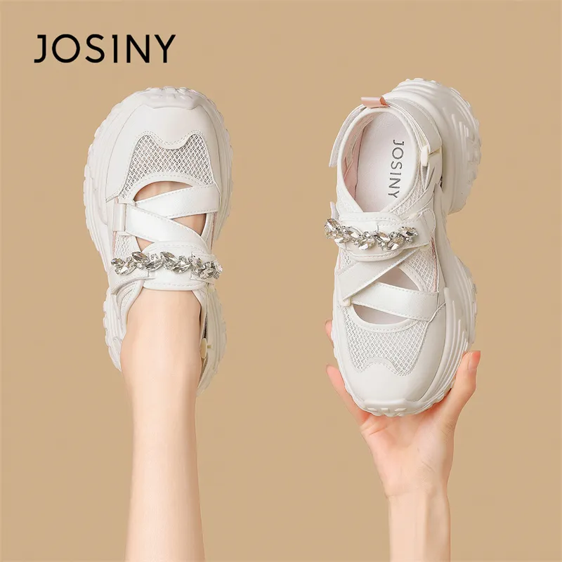 JOSINY Anti Slip Wear Resistant Low Top Chunky Sneakers Women's-8