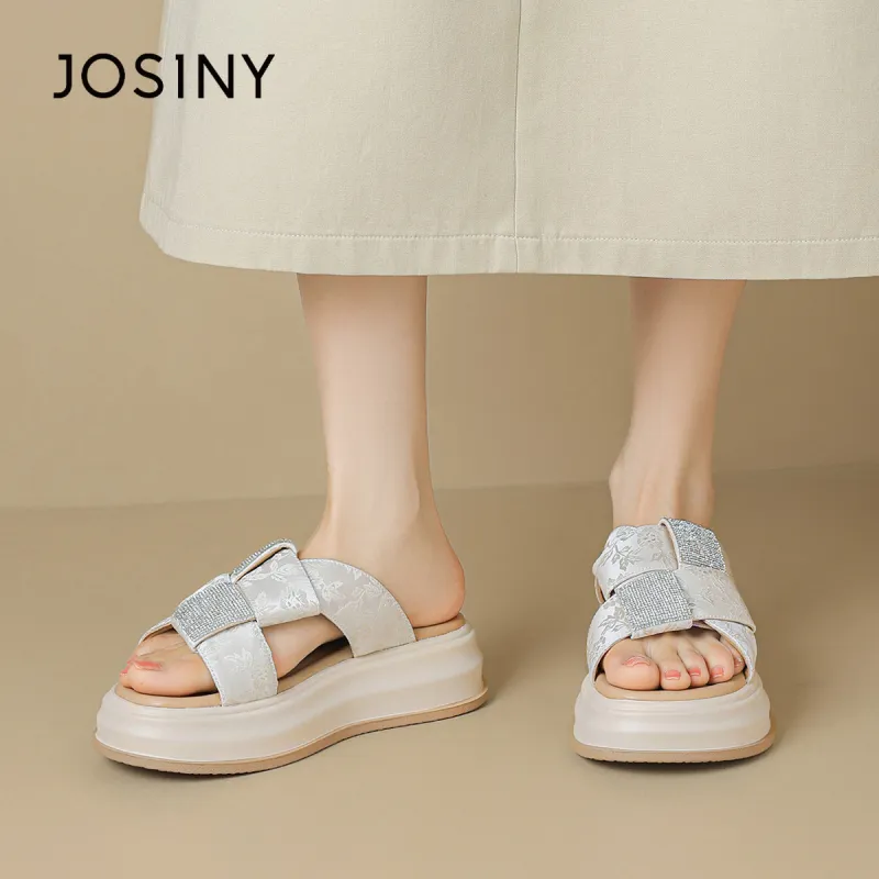 JOSINY PU Polyurethane Slip-Resistant Abrasion-Resistant Slide Slippers Women's-12