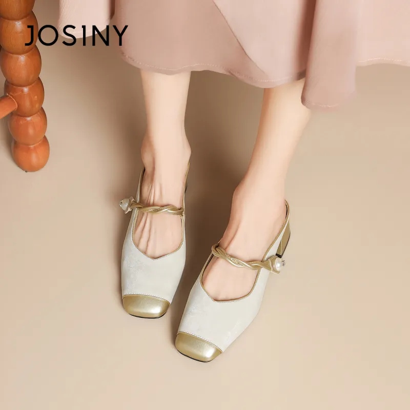 JOSINY Stitching Slip Resistant Wrap toe Slippers Women's-13