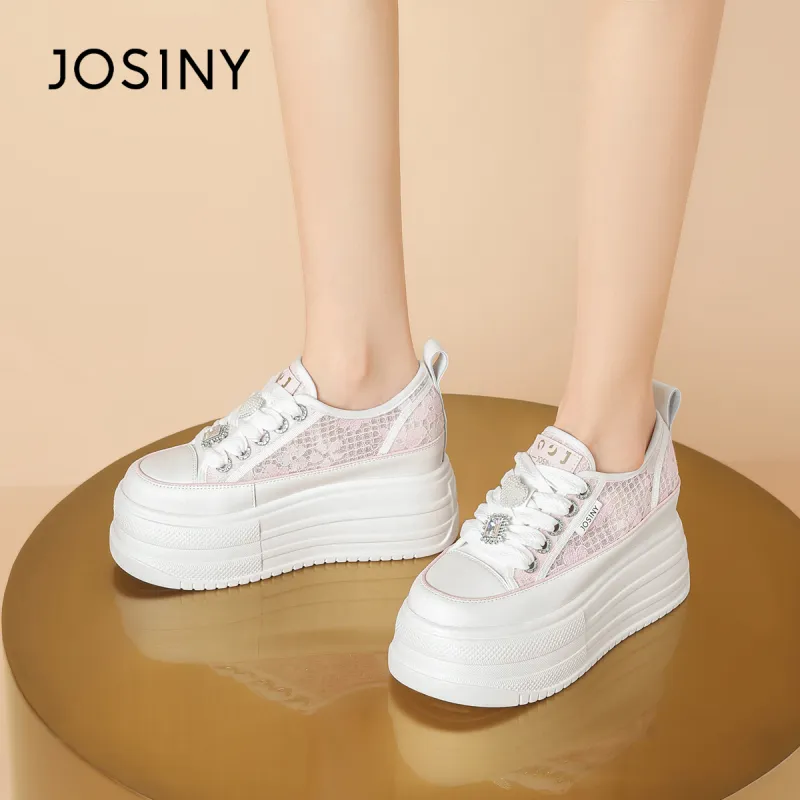 JOSINY Wear-Resistant Height Increasing Low-Top Casual Shoes Women's-14