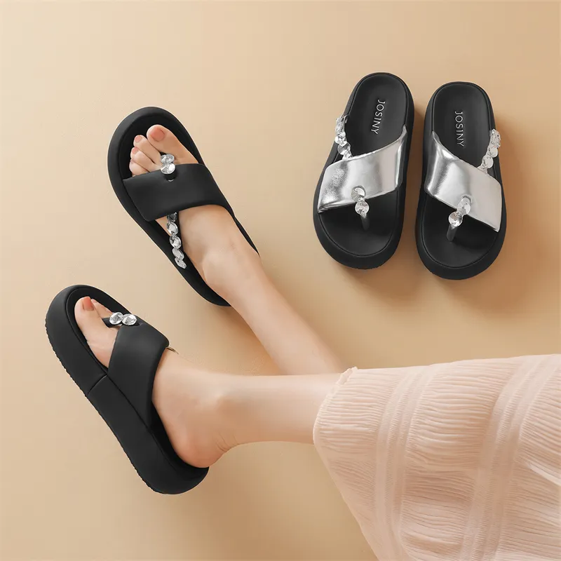 JOSINY Abrasion Resistant Slip Resistant Quiet Quick Drying Flip Flops Women's-7