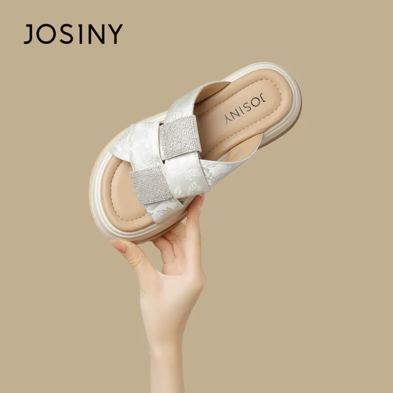 JOSINY PU Polyurethane Slip-Resistant Abrasion-Resistant Slide Slippers Women's-17