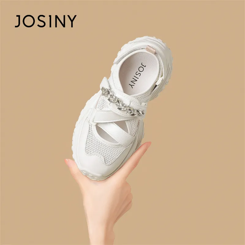 JOSINY Anti Slip Wear Resistant Low Top Chunky Sneakers Women's-9
