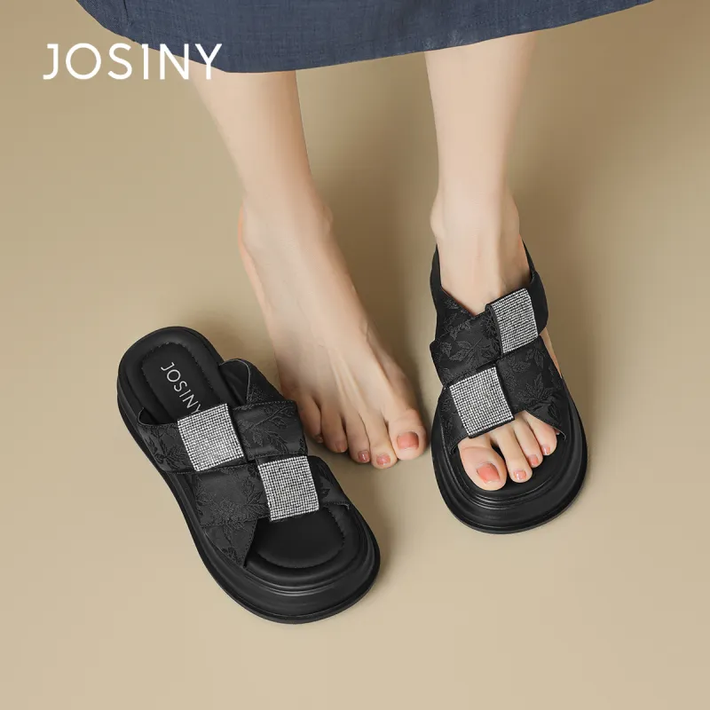 JOSINY PU Polyurethane Slip-Resistant Abrasion-Resistant Slide Slippers Women's-6