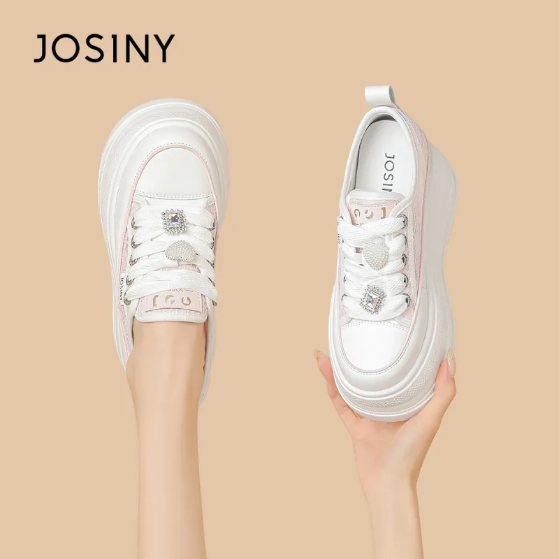 JOSINY Wear-Resistant Height Increasing Low-Top Casual Shoes Women's-18
