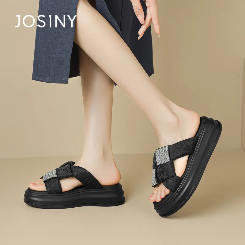 JOSINY PU Polyurethane Slip-Resistant Abrasion-Resistant Slide Slippers Women's-4