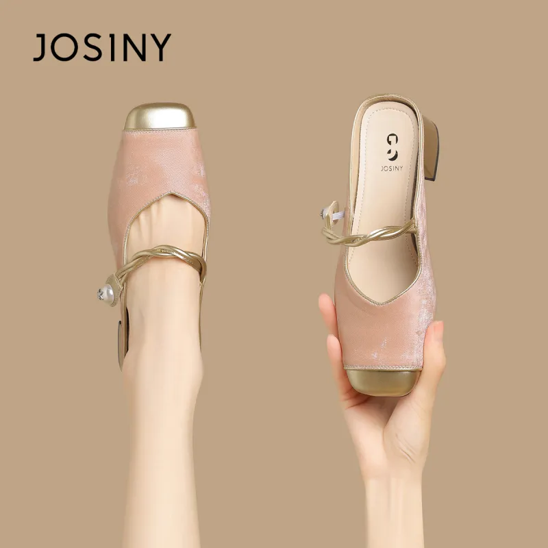JOSINY Stitching Slip Resistant Wrap toe Slippers Women's-8