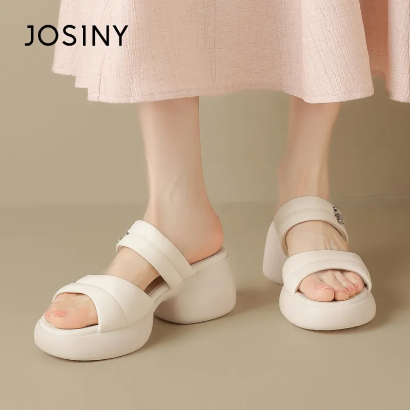 JOSINY Stitched Rhinestones Slip-Resistant Abrasion-Resistant Slide Slippers Women's-5