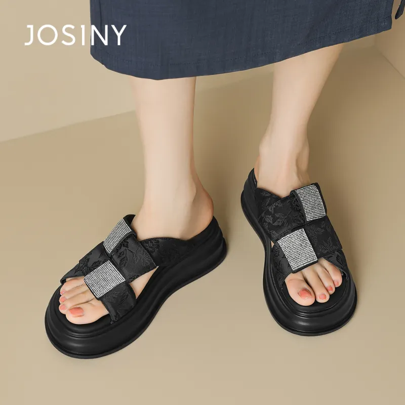 JOSINY PU Polyurethane Slip-Resistant Abrasion-Resistant Slide Slippers Women's-3