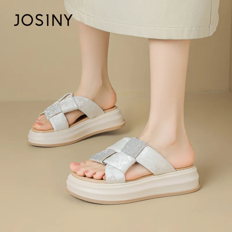 JOSINY PU Polyurethane Slip-Resistant Abrasion-Resistant Slide Slippers Women's-13