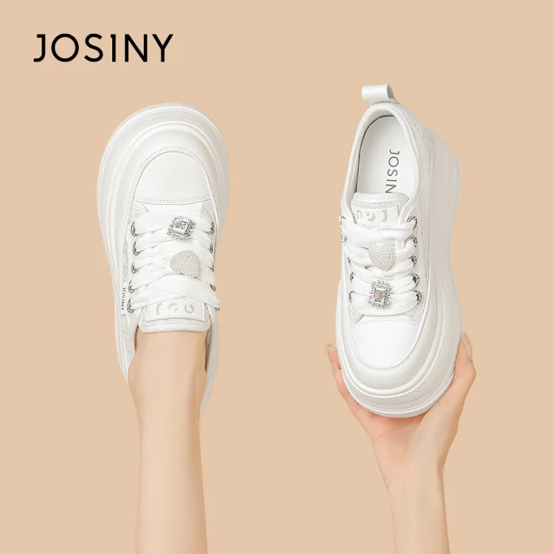 JOSINY Wear-Resistant Height Increasing Low-Top Casual Shoes Women's-8