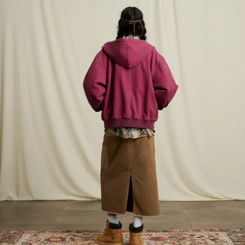 JOYRICH Jackets Coats Unisex Burgundy-2