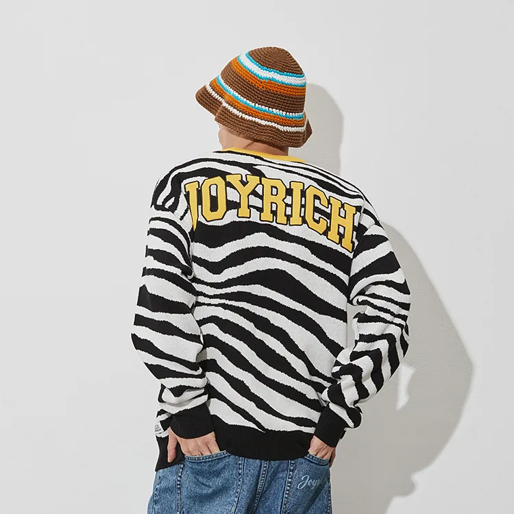 JOYRICH Sweaters Unisex Black Pattern-3