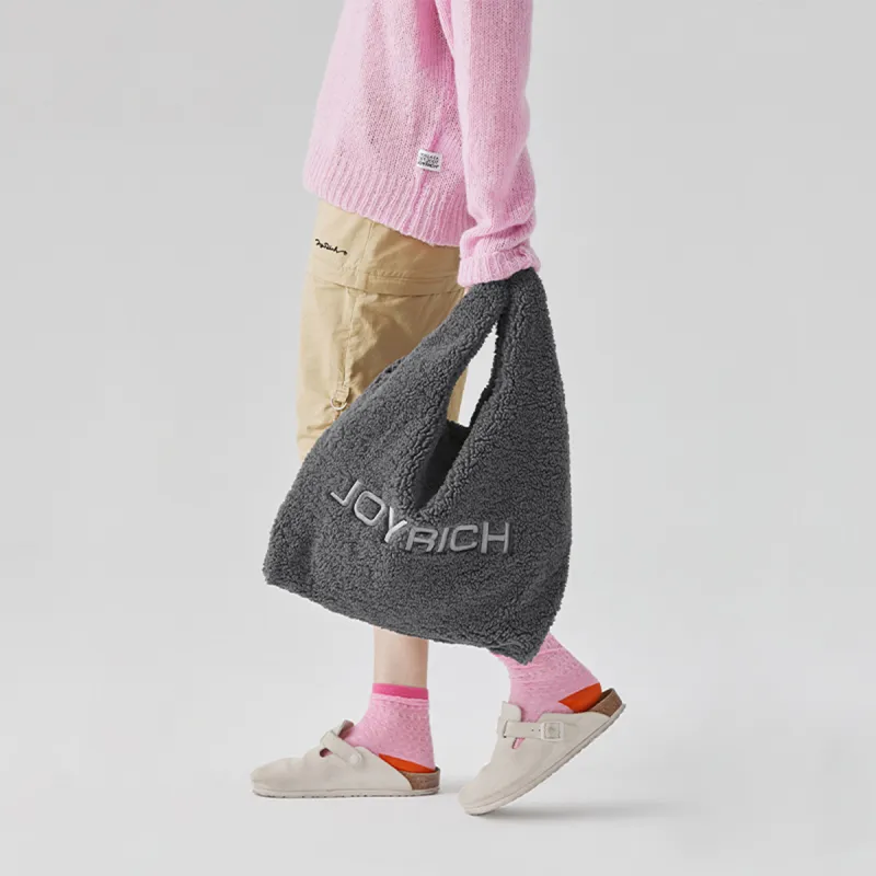 JOYRICH Polyester Minimalist Style One Shoulder Handbag Women's Gray-1