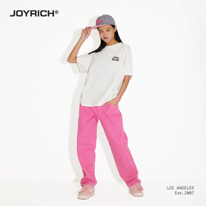 JOYRICH Jeans Unisex Rose Red-4