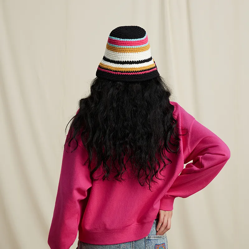 JOYRICH Knitted Fabric Bucket Hats Unisex-2