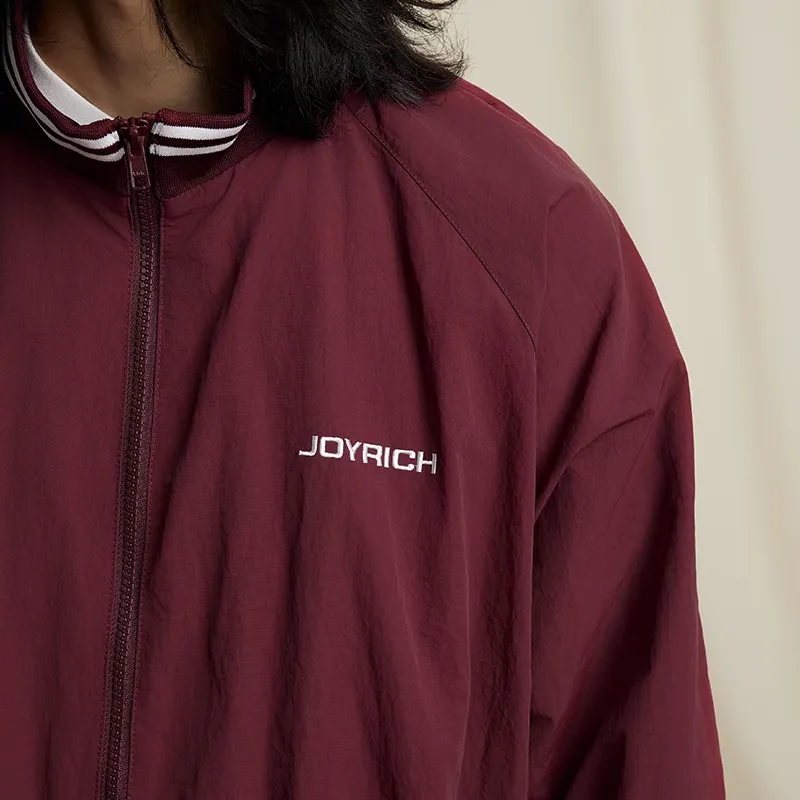 JOYRICH Jackets Coats Unisex Burgundy-2