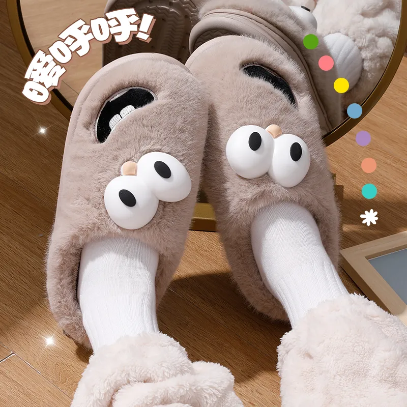 YUSHIPOLUO Wrap toe Slippers 3cm Unisex-17