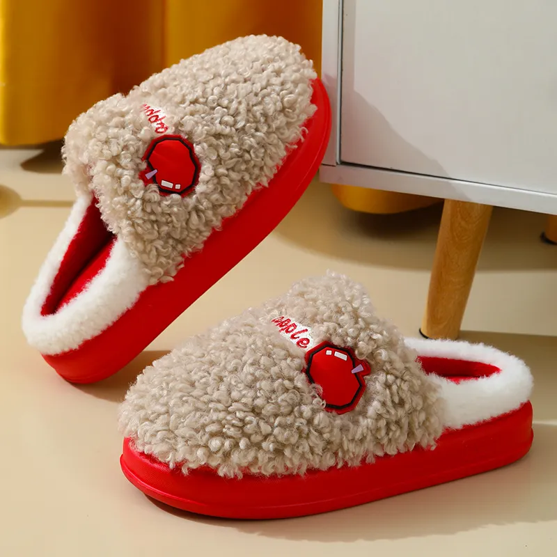 YUSHIPOLUO Wrap toe Slippers Unisex Pink-4