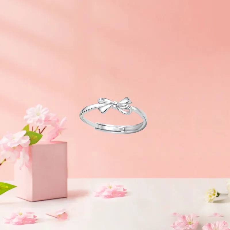 MGS 999 Silver Ring Forever Love Intertwined Love Pursuing Love With Elegance Refined Luxury Students Unisex-9